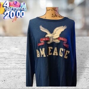 American eagle navy long sleeve tshirt size XXL